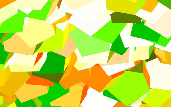 Světle Zelená Žlutá Vektorová Kulisa Šestiúhelníky Barevné Šestiúhelníky Rozmazaném Pozadí — Stockový vektor