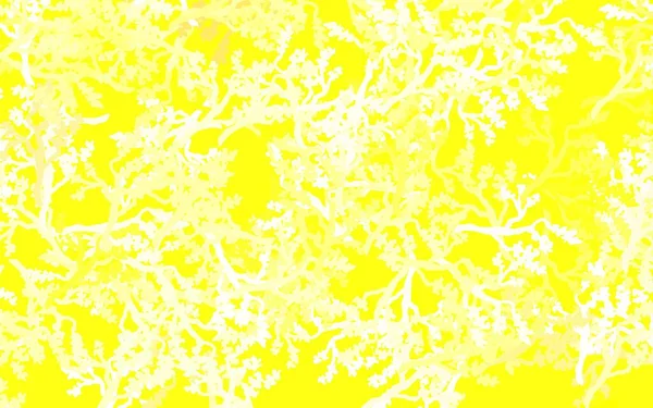 노란색 바탕에 방식으로 나뭇잎 당신의 브랜드 새로운 — 스톡 벡터
