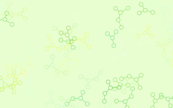 Light Green Gul Vektor Baggrund Med Kunstig Intelligens Data Farverigt Royaltyfrie stock-illustrationer