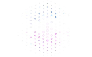 Açık mavi, daire şekilli kırmızı vektör düzeni. Soyut arka planda bulanık kabarcıklar ve renkli gradyan. İş ilanınız için tasarım.