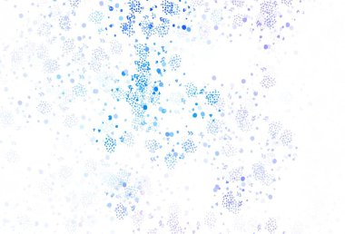 Kaotik şekilli açık mavi vektör şablonu. Soyut tarzda rengarenk gradyan şekilleri olan bir resim. Kartvizitiniz için modern tasarım.