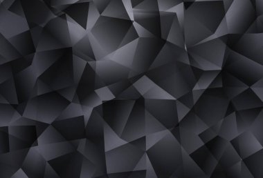 Light Gray vektörü soyut çokgen desen. Origami stilinde gradyan ile yaratıcı geometrik illüstrasyon. Cep telefonunun arka planının şablonu.