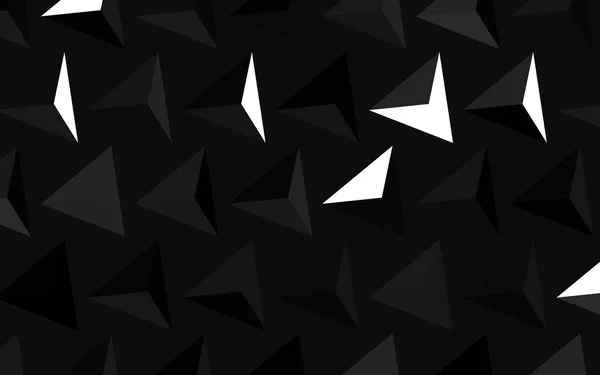 Dark Gray Vector Background Triangles Glitter Abstract Illustration Triangular Shapes — Stock Vector