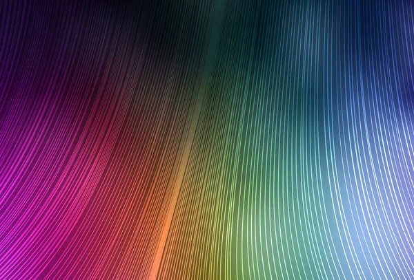 Padrão Vetorial Multicolor Escuro Com Linhas Afiadas Glitter Ilustração Abstrata — Vetor de Stock
