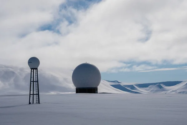 Svalbard Satellite Station Arctic Circle Norway High Quality Photo — 图库照片