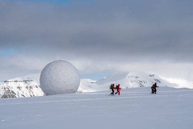 Svalbard Satellite Station, Arctic circle, Norway. High quality photo