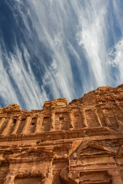 Petra Wadi Musa Jordania Patrimonio Humanidad Monumental Antigua Petra Con — Foto de Stock