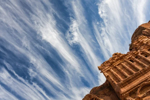 Petra Wadi Musa Jordania Patrimonio Humanidad Monumental Antigua Petra Con — Foto de Stock