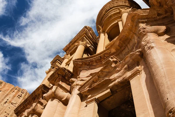 Petra Monastery Jordan Seven Modern Wonders World High Quality Photo — Foto Stock