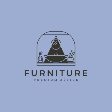 çizgi sanatı logo vektör sembolü çizimi tasarımı ile batar