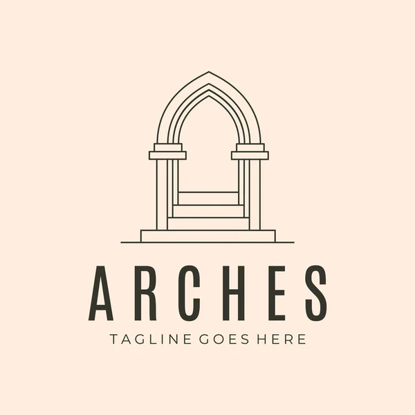 Merdiven çizgisi çizgili sanat logosu vektör sembolü illüstrasyon tasarımı kemerleri