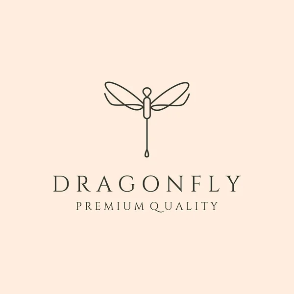 Aralıksız kanatlı yusufçuk logo vektör sembolü çizimi tasarımı