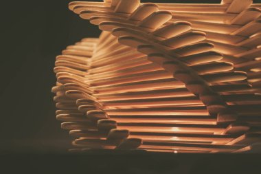 close up shot of a row of wood sticks