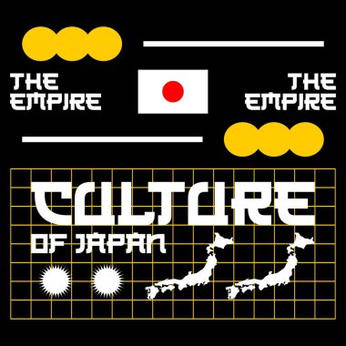 Japon tarzı sokak giyimi tasarımı. 