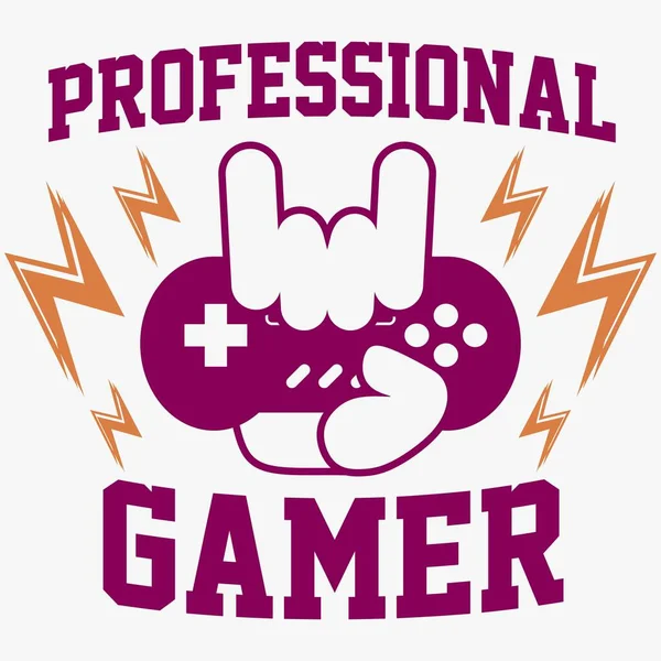 Custom Gamer Shirt Design Vector — ストックベクタ