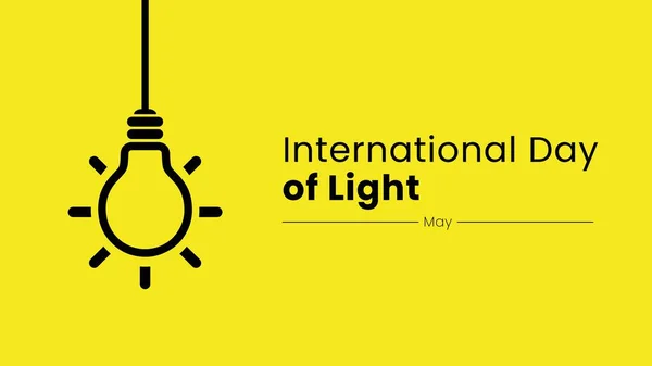黄底国际灯旗设计日 — 图库矢量图片