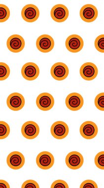 orangutan çemberinde soyut kırmızı Japon spiral deseni. Baskı, moda, giysi, kumaş, yastık, çarşaf tasarımı, telefon kılıfı ve daha fazlası için harika.