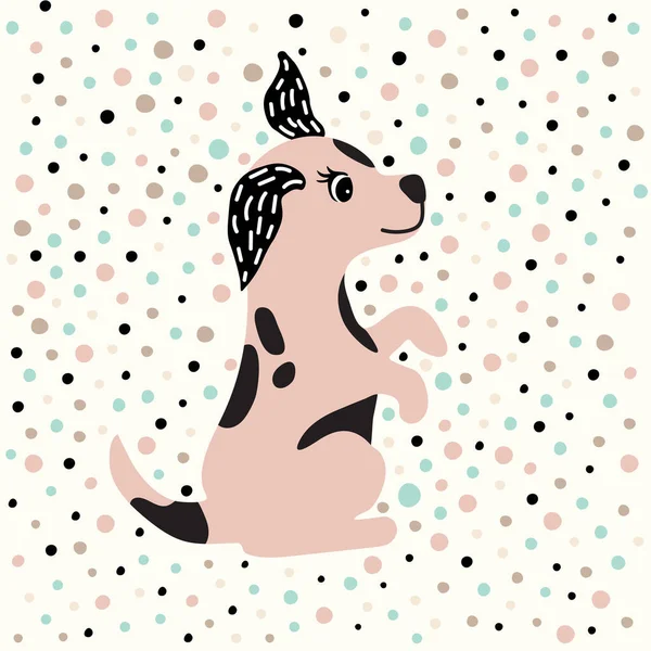 Çizgi film çok komik. Arka planda köpek var. Bebek tekstil ürünleri, kumaşlar, tasarım, dekor, hediye paketi, kağıt, bebek partisi, tebrik kartı, not defteri, koleksiyon defteri.