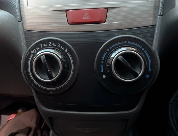 Instrument Panel Control Indicator Air Conditioner Car Interior — 스톡 사진