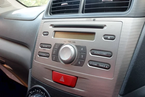 Car Portable Radio Car Interior — Stockfoto
