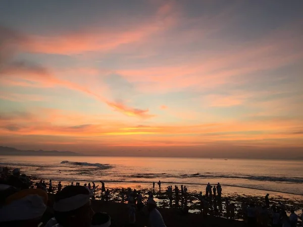 beauty and amazing sunrise view in ocean bali