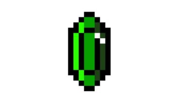 Siyah ekran arka planında canlandırılmış piksel değerli taş.