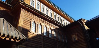 Moskova. Kolomenskoye Müze Rezervi. Çar Alexei Mikhailovich Romanov 'un Sarayı