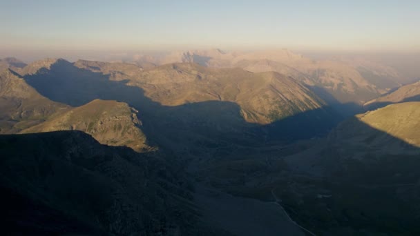 Panorama Aéreo Los Alpes Franceses Montaña Por Mañana — Vídeos de Stock