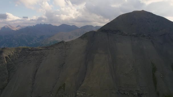 Voe Acima Vale Francês Dos Alpes Com Picos Altos Por — Vídeo de Stock