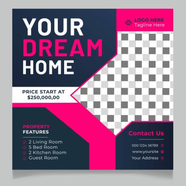 Dream Home Social Media Posta Şablonu