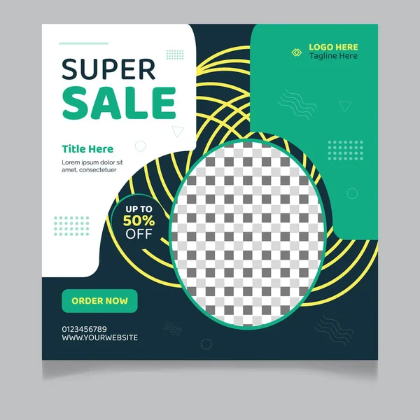 Süper Satış Sosyal Medya Posta Şablonu