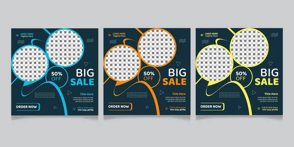 Büyük satış sosyal medya sonrası şablonu