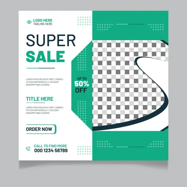 Süper Satış Sosyal Medya Posta Şablonu