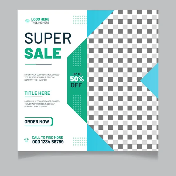 Süper Satış Sosyal Medya Posta Şablonu