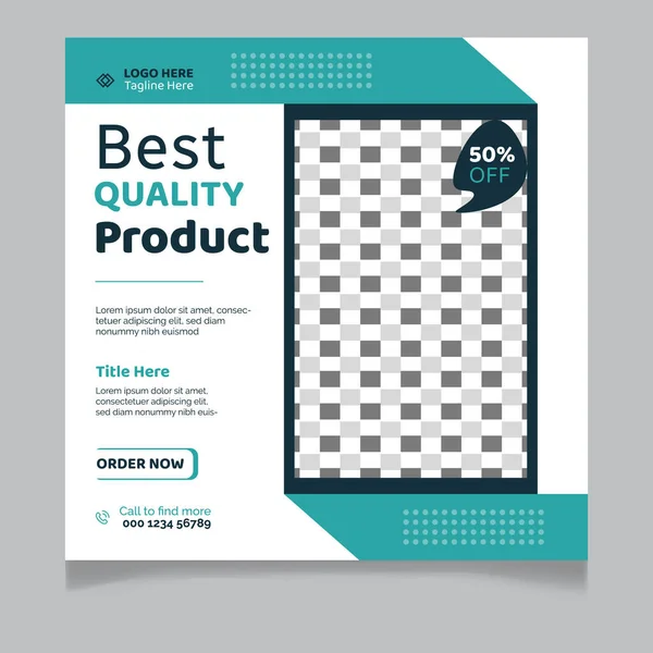 En İyi Kaliteli Ürün Sosyal Medya Posta Şablonu