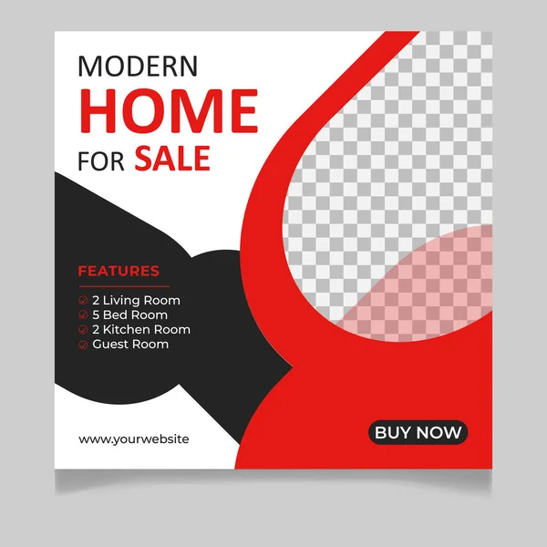 Satılık modern sosyal medya ileti şablonu