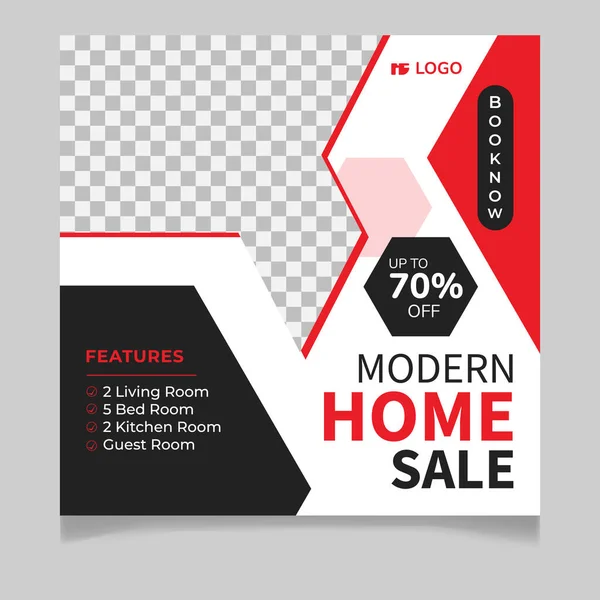 Satılık modern sosyal medya ileti şablonu