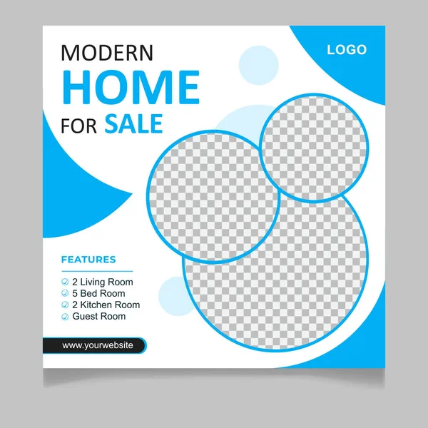 Satılık modern sosyal medya ileti şablonu