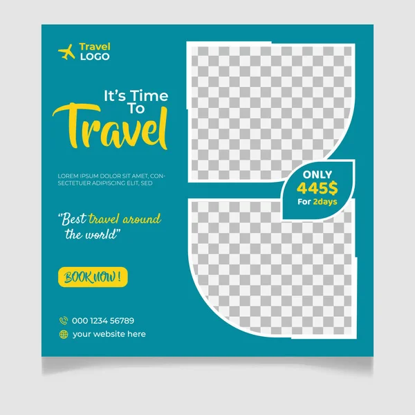 Gezici sosyal medya gönderi şablonu tasarımı