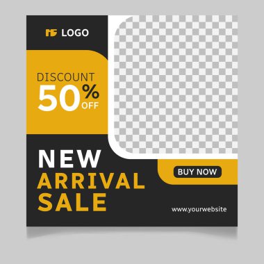 Yeni gelen mega satış sosyal medya şablonu