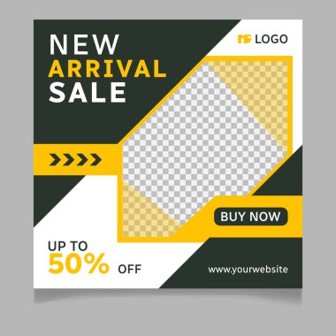 Yeni gelen mega satış sosyal medya şablonu