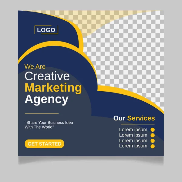 Dijital pazarlama uzmanı sosyal medya gönderme şablonu