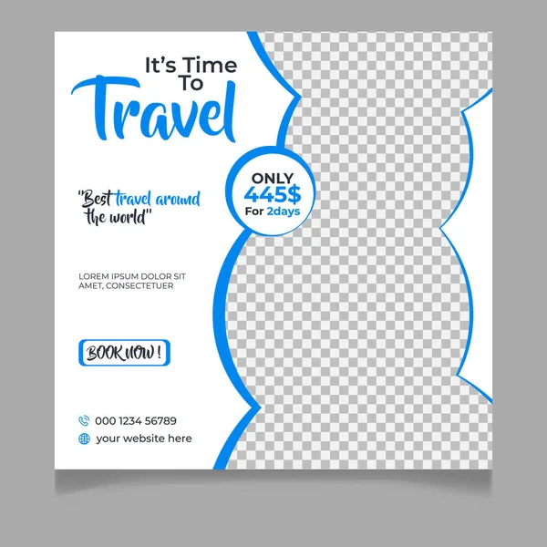 Gezici sosyal medya gönderi şablonu tasarımı