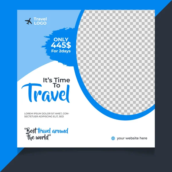 Gezici sosyal medya gönderi şablonu tasarımı