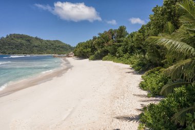 La Digue adasının Seyşeller Sahili