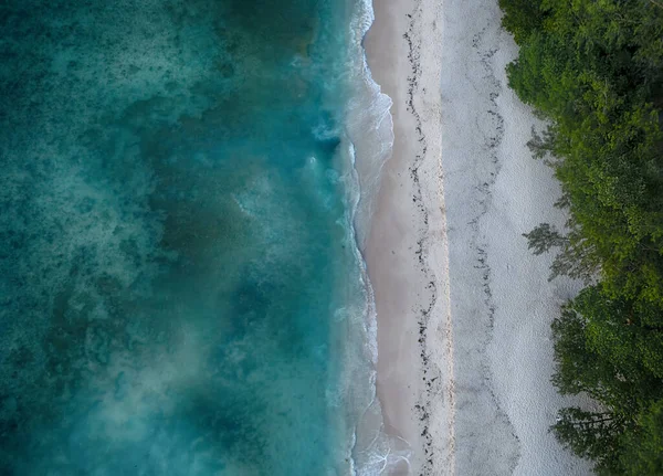 Seychelská Pláž Ostrova Digue — Stock fotografie