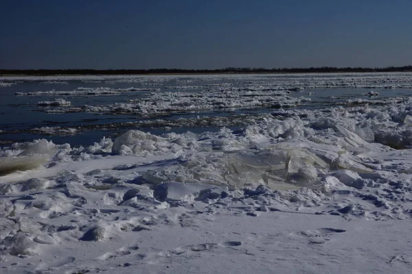 Amur Region Spring Freezing — Stock Photo, Image