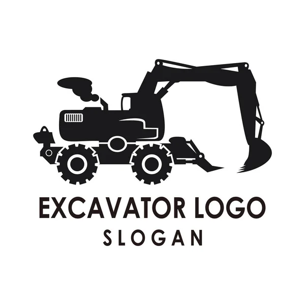 Kazıcı ağır ekipman logosu tasarımı