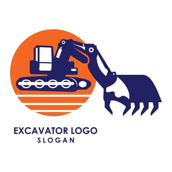 Kazıcı ağır ekipman logosu tasarımı