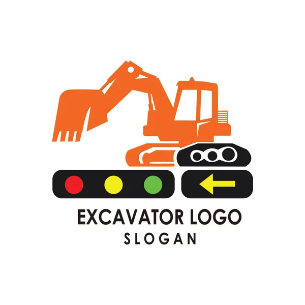 Kazıcı ağır ekipman logosu tasarımı